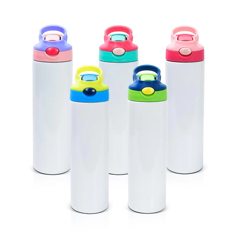 Stainless Steel, Double-wall insulated Kids Tumbler w/ multicolor flip top
